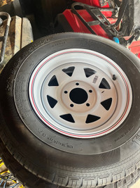 Trailer tire &rim. 205/75R14