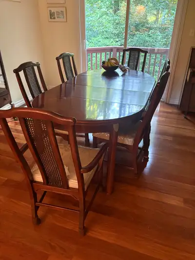Solid Wood Dining Room Set – Table + 6 Chairs, View more