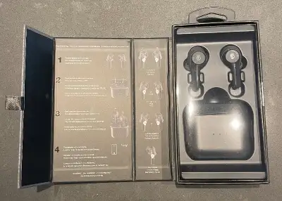 Bluetooth 16 hours of battery life Sweat and water resistant Touch controls Paid $112.99. Selling fo...