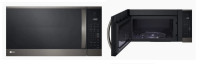 LG Micro-ondes/Hottes 1,8 pi4 Inox Noir 30" – 1000W – NEUF