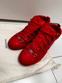 Balenciaga Unisex Red Sneaker Size 7.5