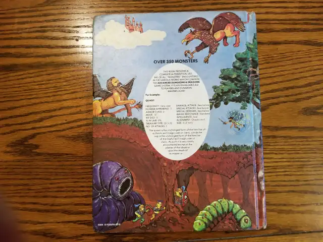 DUNGEONS AND DRAGONS MONSTER MANUAL 4TH PRINT in Arts & Collectibles in City of Toronto - Image 4