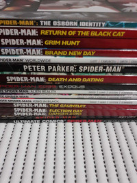 Spiderman thin floppies graphic novels(sold as set 16)