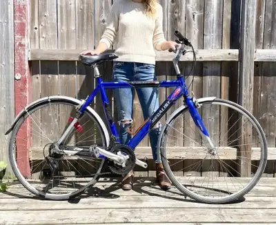 Old ugly well working aluminum road bike, View more