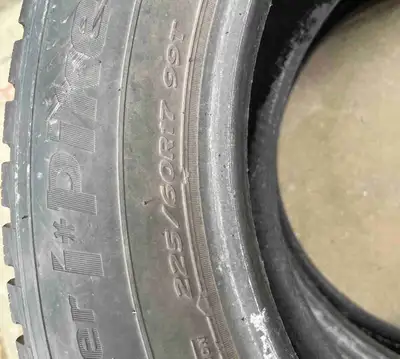 Used winter tires off rim no longer required Lots of life left 50 each or best offer