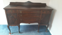 Antique Sideboard, Queen Anne Provincial.