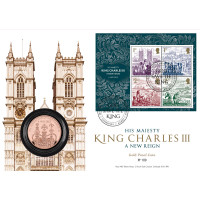 2023 King Charles III Coronation £5 Crown Gold Proof Coin
