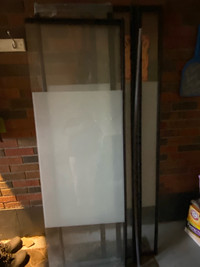 Glass shower panels 