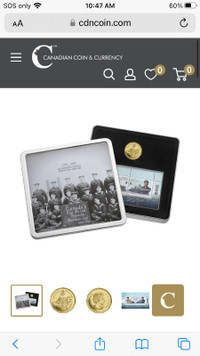 2010 Royal Canadian Mint 1910-2010 Canadian Navy coin and stamp