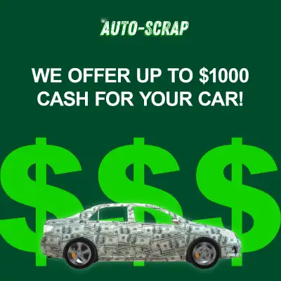 We Pay Cash For All Kinds Of Scrap / Junk & Used Cars | Scrap Car Removal | Any Make Or Model | Same...