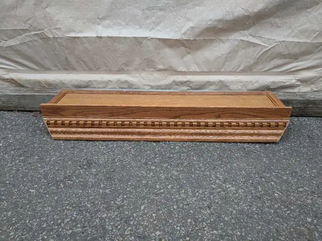 Oak Shelf with Decorative Trim Panel63235093728259121