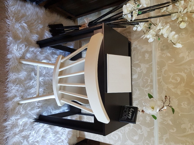 **PENDING DELIVERY** IKEA LAIVA DESK/VANITY C/W NORRARYD CHAIR Desks Edmonton Kijiji