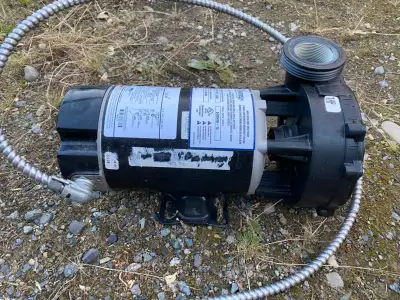 Hot tub motor and wet end pump., View more