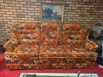 3 Seated Chesterfield and Chair, View more