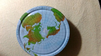 Unique Map Of World Collector Tin