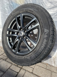 4 Mags 17 inches 5x114.3 mm with 4 summer tires 225/65/17.