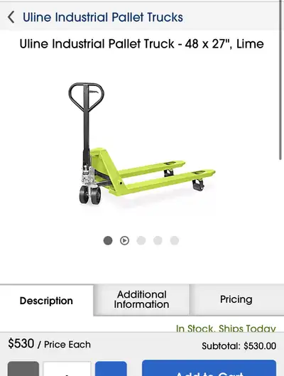 transpalette / jigger pallet truck, View more