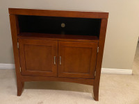 Hutch cabinet red wood 