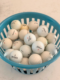 Lot de 50 balles de golf usagées