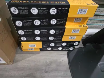 I am selling these brand new SpaceAid Bamboo Drawer Dividers, a complete system designed to bring or...