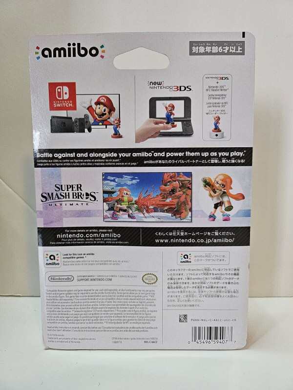 Splatoon Inkling Girl (Super Smash Bros.) amiibo (Japan Version) in Nintendo Wii U in Belleville - Image 3