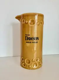 $25 -Vintage Peter Dawson Scotch Whiskey water pitcher