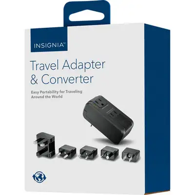 Insignia Travel Adapter and Converter. 5 Plug. Power Converter. Converts Input of 220V to output of...