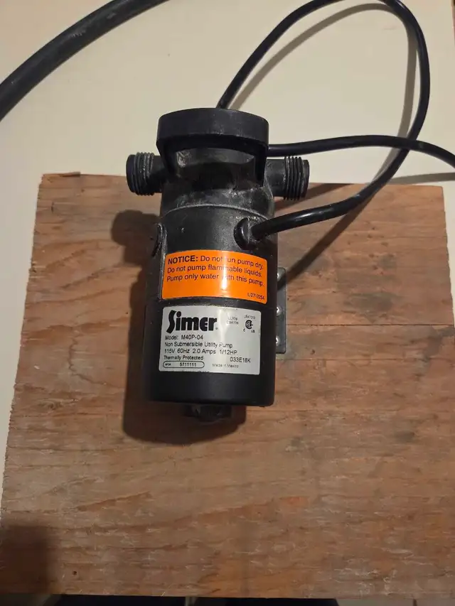 Simer Water Pump