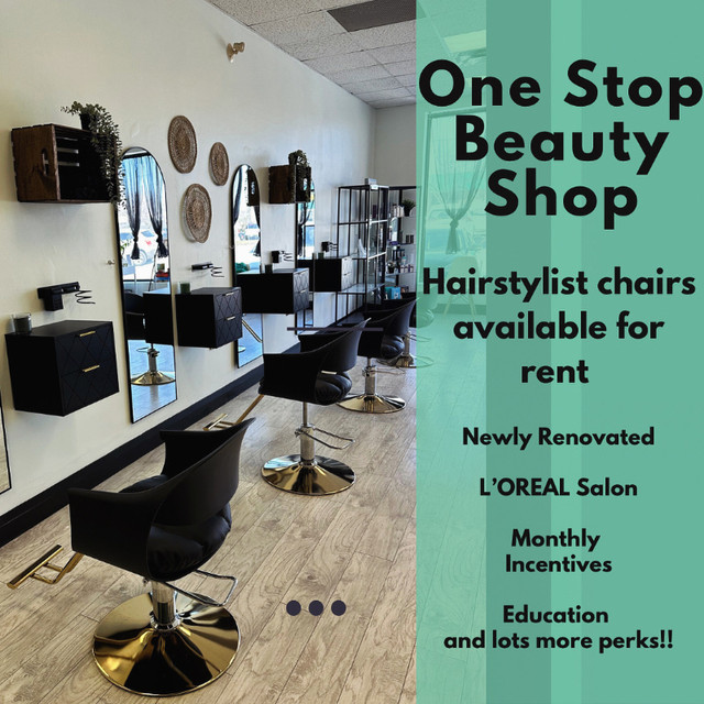 Monthly Chair Rental in Newly Renovated Salon in Hair Stylist & Salon in Oshawa / Durham Region