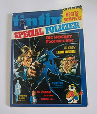 bandes dessinées vintage des années 70 de Tintin spécial POLICIE