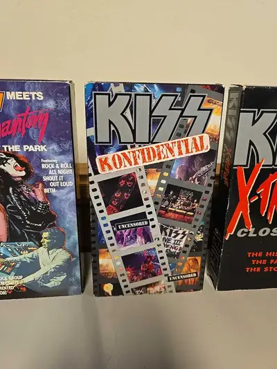 Vitage KISS LOT OF VHS TAPES IN GREAT CONDITION 5 Pieces, View more