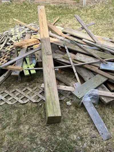 I have one 6x6x8’ pressure treated post left over from a project.