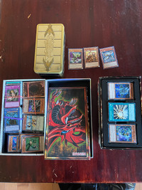 Yugioh cards and game board