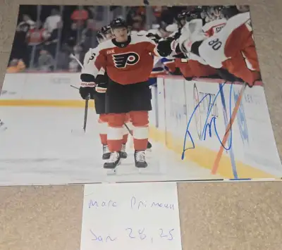Trevor Zegras signed 8x10 photos Flyers Ducks Hockey, View more