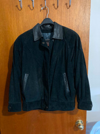 Women’s Black  Leather Spring/Fall Jacket.  Size X-Small