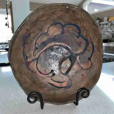 Hand thrown decorative bowl, View more