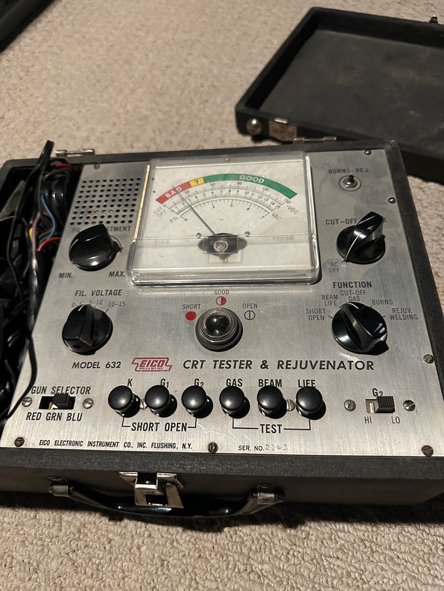 EICO Electronic Instrument Co 632 CRT Tester Rejuvenator  in General Electronics in City of Toronto - Image 2