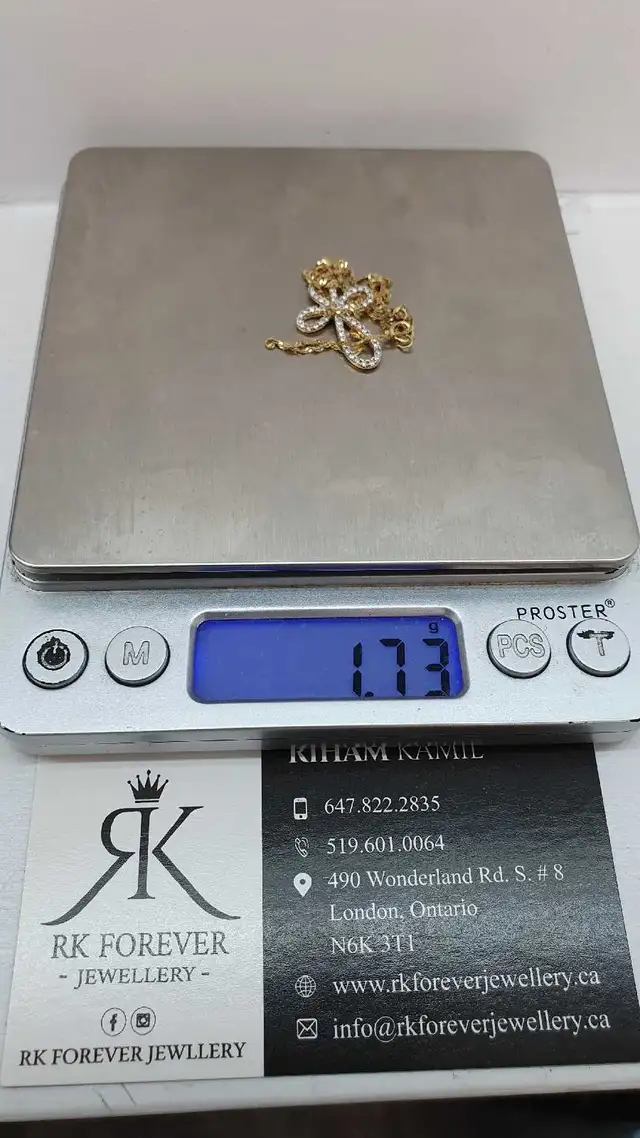 10k yellow gold chain & pendant # 412_11 in Jewellery & Watches in London - Image 8