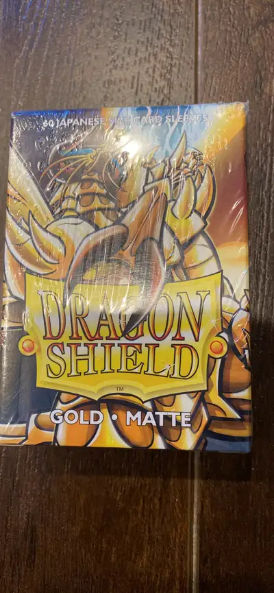 new dragon shield gold matte 60 Japanese size card sleeves , View more
