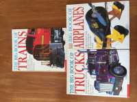 Large Truck, Trains & Airplanes Books