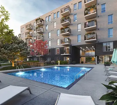 New condo for rent next to REM / DDO Galerie des sources