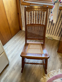 Cained bottomed Rocking chair, Eastlake