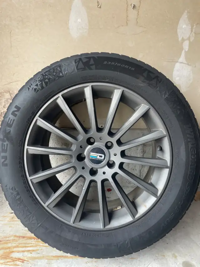 Euro Design 18 inch rim + winter rubber in Tires & Rims in Gatineau - Image 2