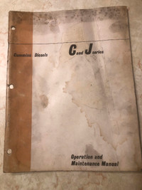 Cummins Engine C & J Series  Manual