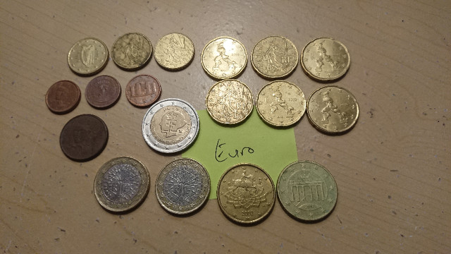 OBO EURO currency 2, 1 Euro and 50, 20, 10, 5, 1 Cent Coins in Arts & Collectibles in Thunder Bay - Image 2