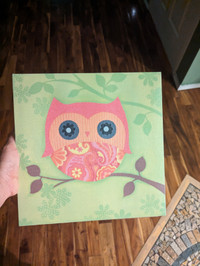 Miss Owl Canvas Art Print