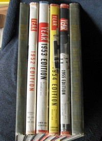 Year Event Books 1951 to 1955 plus Mid Century 1900-1950 Summary