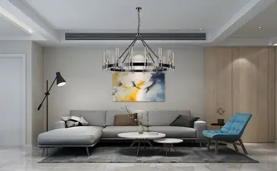 16-Lights Black Wagon Wheel Chandelier. Modern Farmhouse look with Glass Shades. It is 48 Inches and...