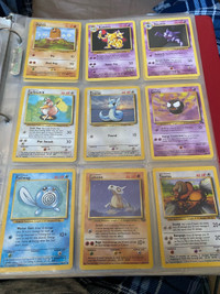 Old school 1999 Pokémon cards great condition 