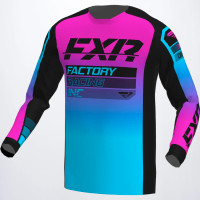 FXR jersey motocross junior Clutch Pro MX sky/pink xlarge *Neuf*